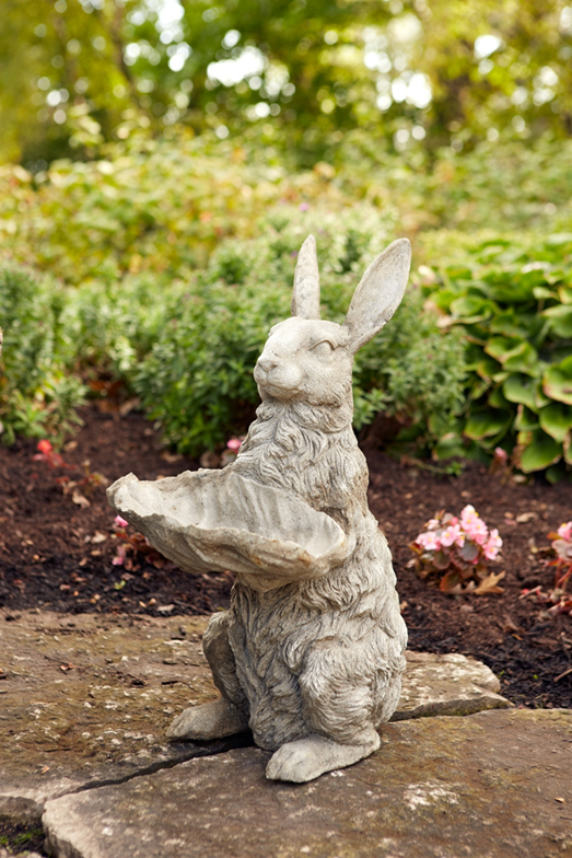 Bird Feeder Statuary - Rabbit