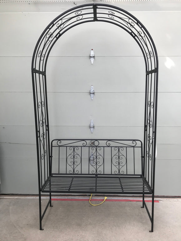 Metal Arch with Bench