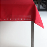 Table Cloth - Tree Hemstitch (Red)