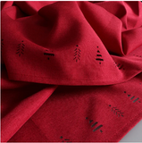 Table Cloth - Tree Hemstitch (Red)