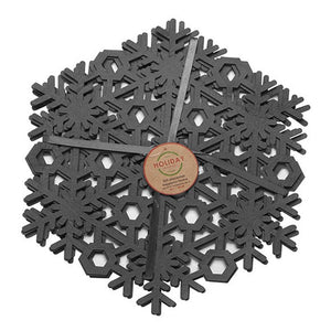 Placemat - Felt Snowflake Charcoal