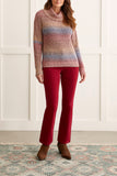 Sweater - Striped Cowl Neck