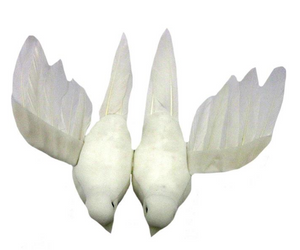 Ornament - Dove Pair with Clip