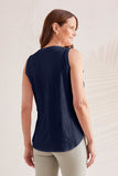 Tank Top - Curve Hem (Jet Blue)