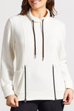 Top - Funnel Neck with Pockets (Cream)