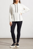 Top - Funnel Neck with Pockets (Cream)