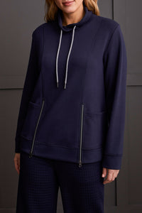 Top - Funnel Neck with Pockets (Night Sky)