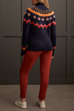 Sweater - Intarsia Mock Neck (Night Sky)