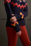 Sweater - Intarsia Mock Neck (Night Sky)