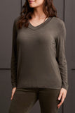 Top - Long Sleeve V-Neck (Spinach)