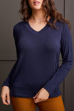 Top - Long Sleeve V-Neck (Sapphire)