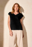 Top - Cap Sleeve (Black)
