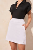 Skort - Textured Scuba (White)