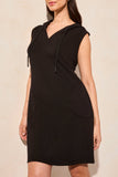 Dress - Sleeveless Hooded (Black)