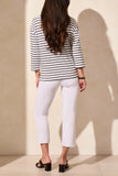Top - Boat Neck Stripe Jersey