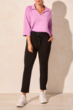 Pant - Crop with Side Slits (Black)