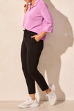 Pant - Crop with Side Slits (Black)