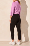 Pant - Crop with Side Slits (Black)