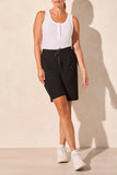 Short - Pull On Drawcord Waist (Black)