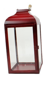 Lantern - Red with Rope Handle (Large)