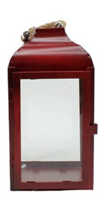 Lantern - Red with Rope Handle (Medium)