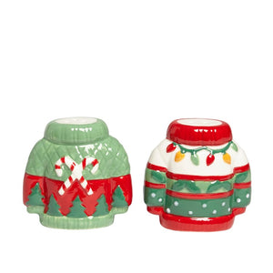 Salt and Pepper Shakers - Ugly Christmas Sweater