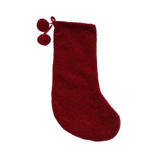 Stocking - Boucle Cranberry