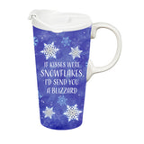 Travel Mug - If Kisses Were Snowflakes