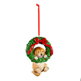 Ornament - Dog in Wreath (Assorted)