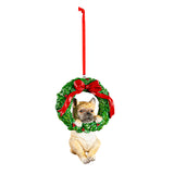 Ornament - Dog in Wreath (Assorted)