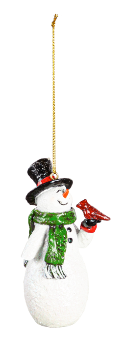 Ornament - Snowman with Green Scarf