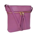 Messenger Bag - With Tassels (Purple)