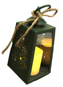 Lantern - LED with Timer (Green)