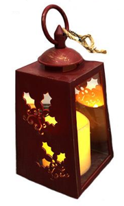 Lantern - LED with Timer (Red)