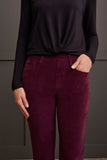Ankle Pant - Audrey Pull On Micro Cord (Raisin)
