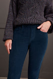 Ankle Pant - Audrey Pull on Micro Cord (Alpine)