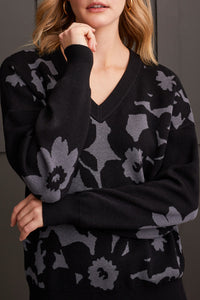 Sweater - V-Neck Intarsia