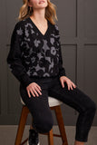 Sweater - V-Neck Intarsia