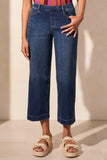 Jeans - Audrey Pull-On Cropped Wide Leg