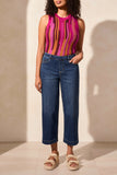 Jeans - Audrey Pull-On Cropped Wide Leg