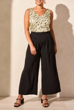 Pant - Stretch Woven Flowy (Black)