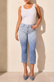 Jean - Audrey Crop Mid Rise Ombre