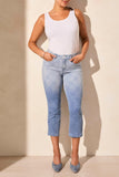 Jean - Audrey Crop Mid Rise Ombre