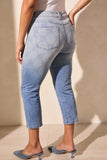 Jean - Audrey Crop Mid Rise Ombre