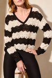 Sweater - Long Sleeve Crochet Swirl