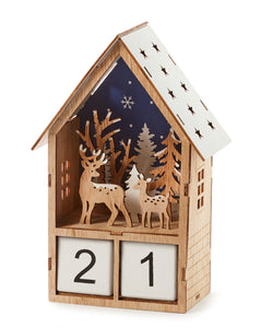 Advent Calendar - Wooden Deer LED