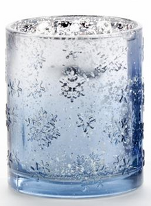 Candle Holder - Blue Snowflake (Small)