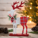 Deer Decor - Wood with Plaid