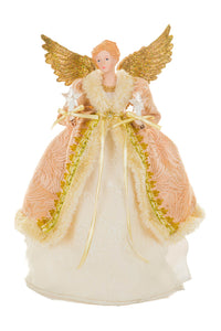 Angel Tree Topper - Pink & Ivory