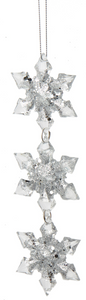 Ornament - Snowflake Drop with Pointed Ends